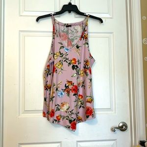 3X V Neck Pink flower top